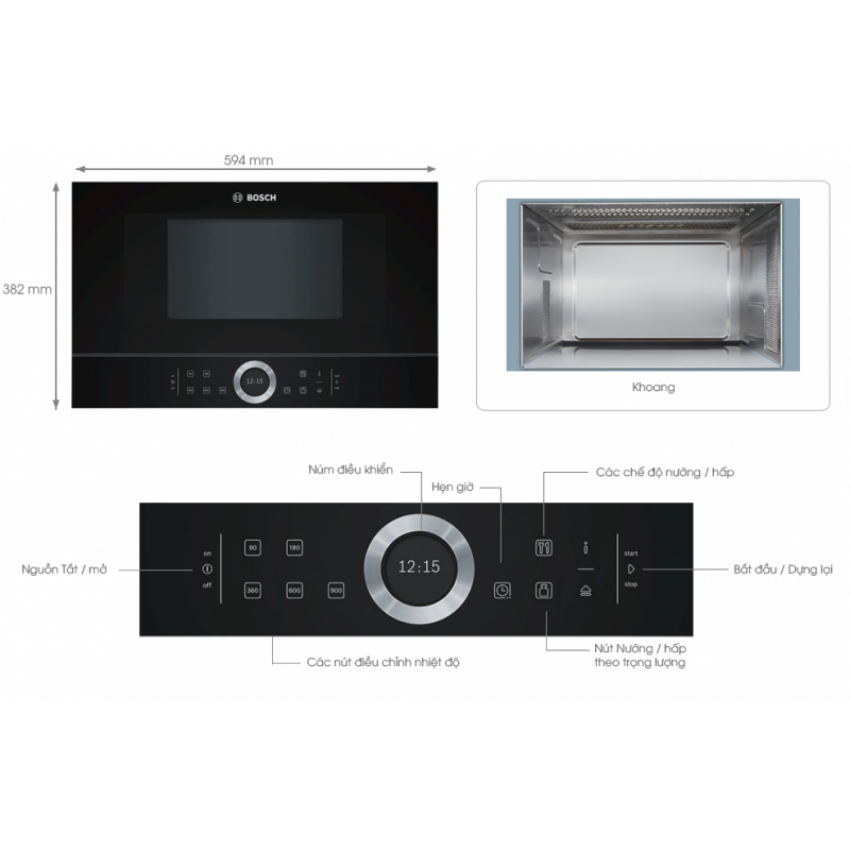Lò vi sóng Bosch BFL634GB1