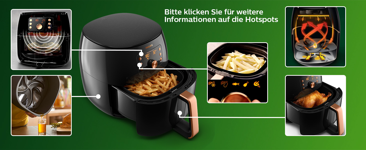 Nồi chiên không dầu Philips HD9860/90